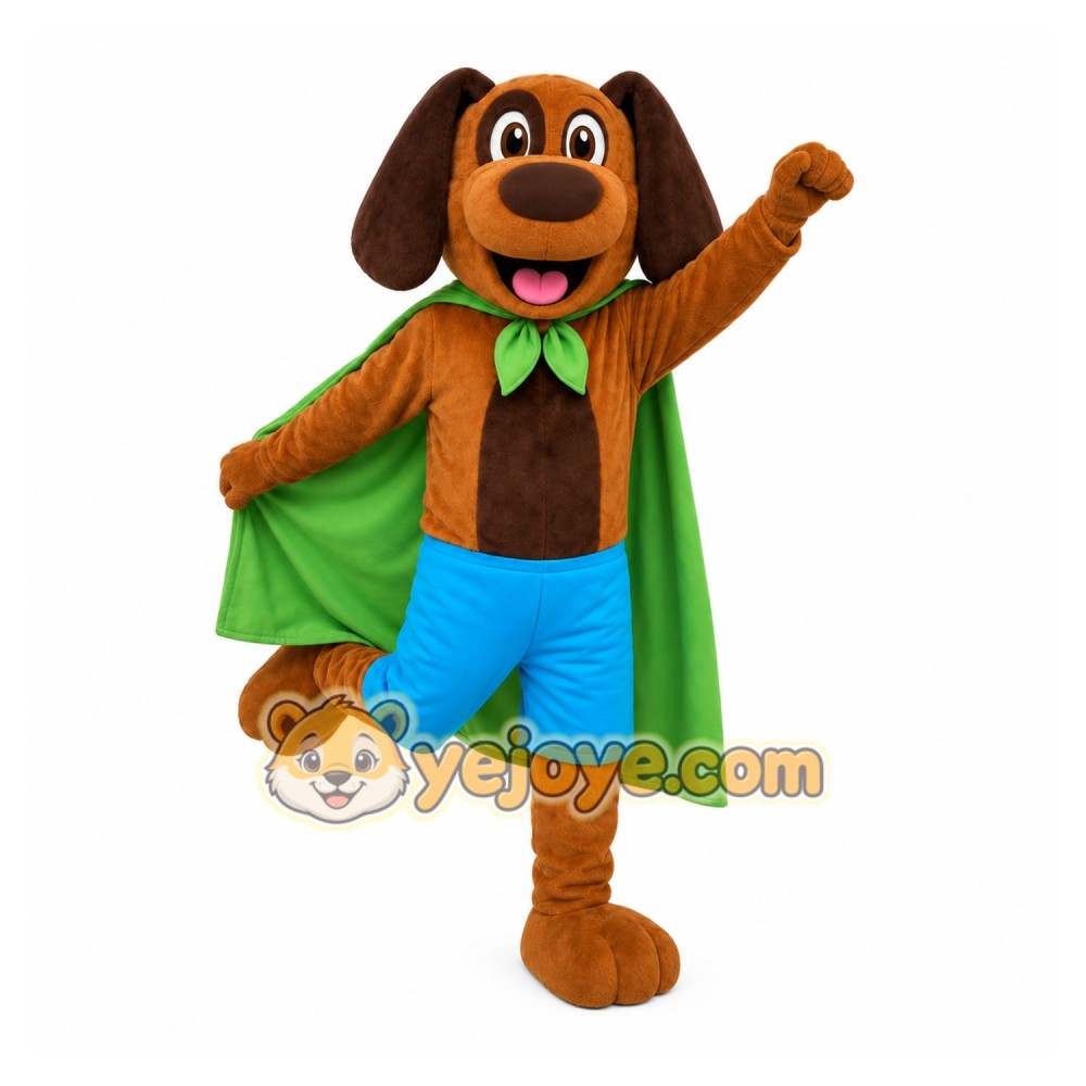 Dog Green Cape Mascot Costume