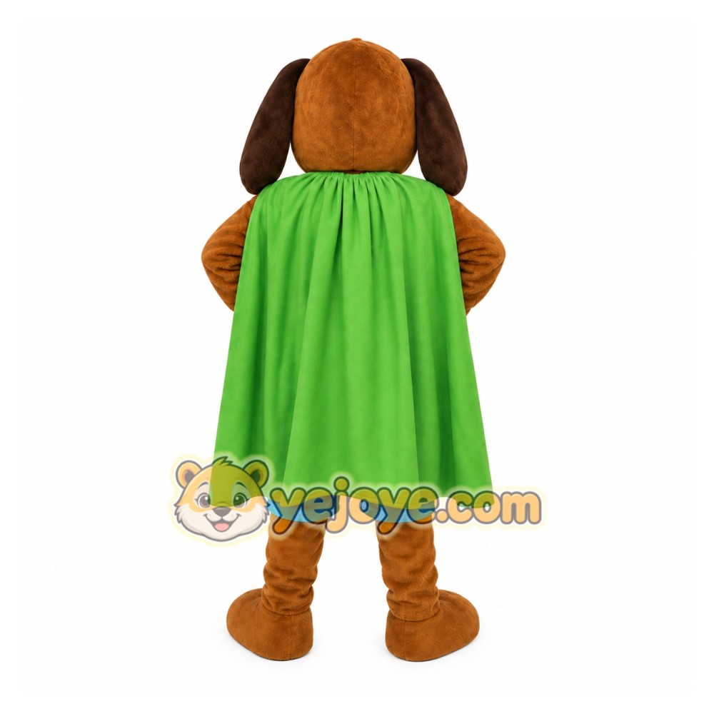 Dog Green Cape Mascot Costume