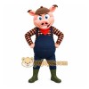 Pig Overalls Mascot Costume Pig Overalls Mascot Costume