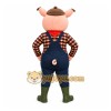 Pig Overalls Mascot Costume Pig Overalls Mascot Costume