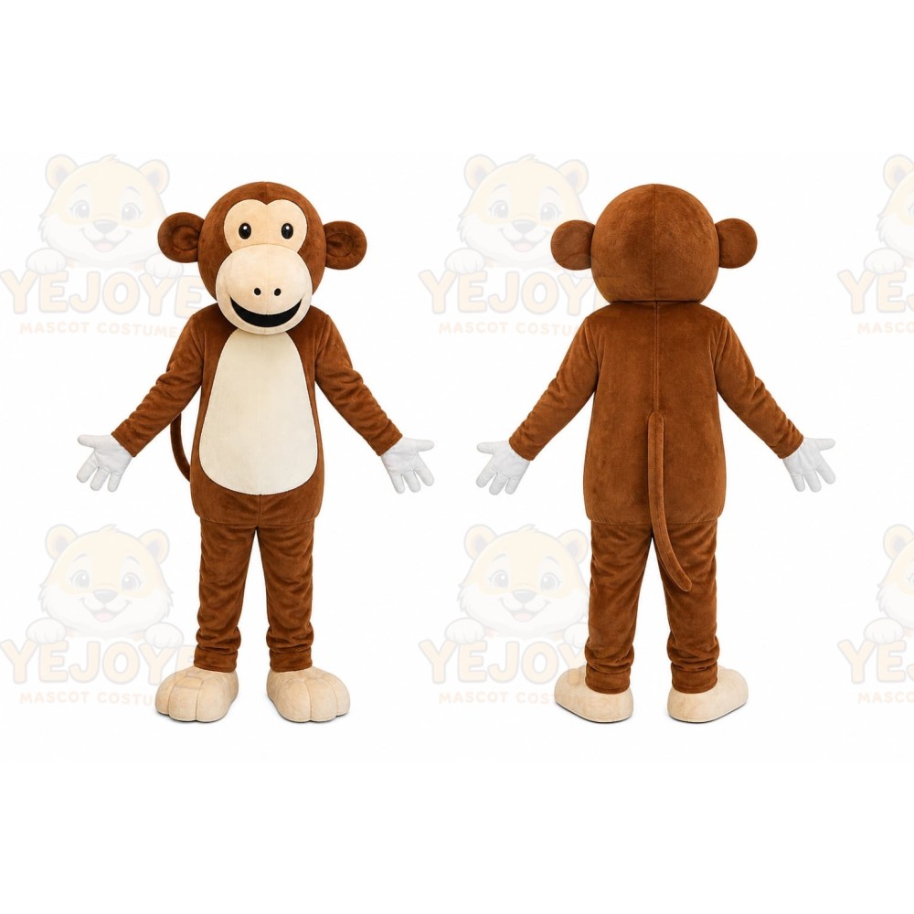 Brown Monkey Mascot Costume