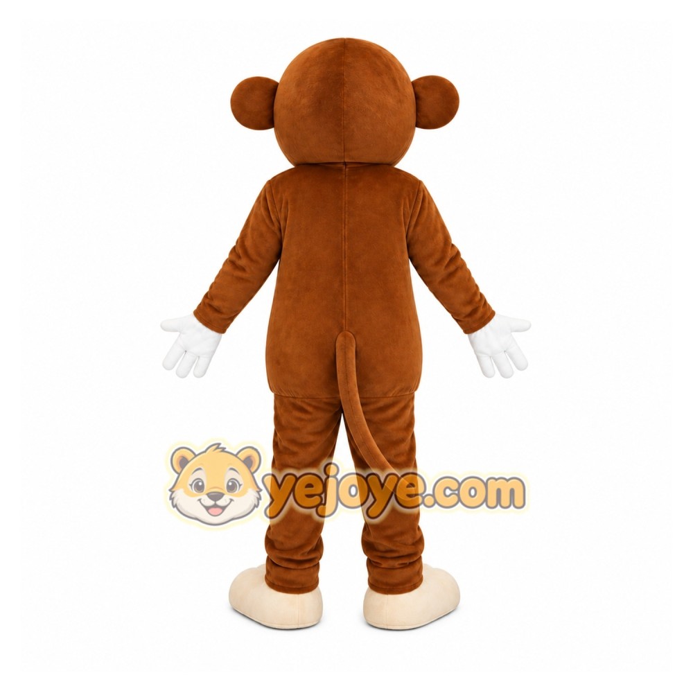 Brown Monkey Mascot Costume Brown Monkey Mascot Costume
