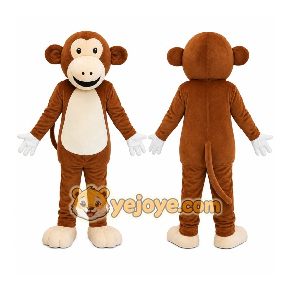 Brown Monkey Mascot Costume
