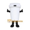 White Bucket Mascot Costume