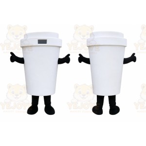 White Bucket Mascot Costume