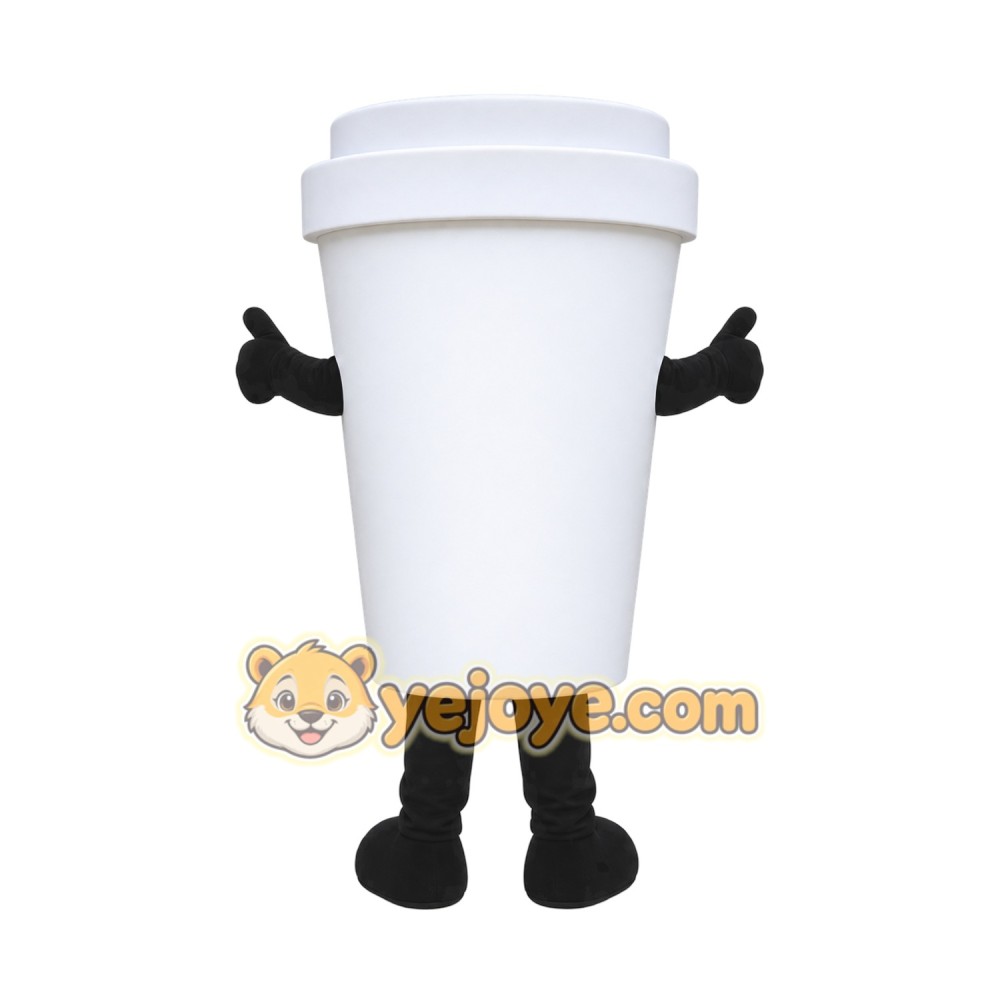 White Bucket Mascot Costume