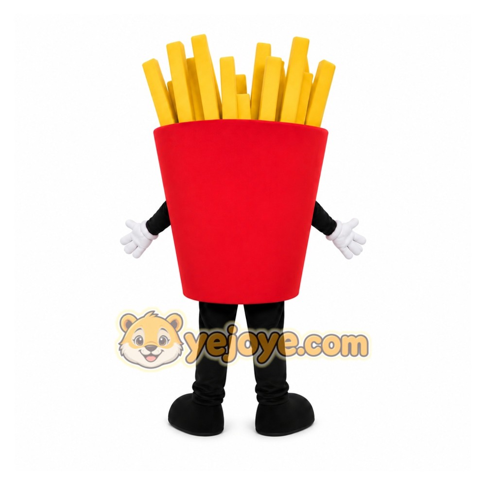 French Fries Box Mascot Costume French Fries Box Mascot Costume