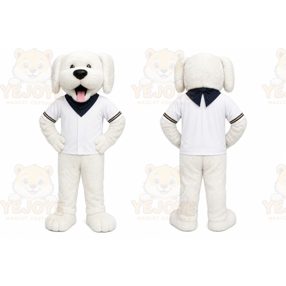 White Dog Suit Mascot Costume