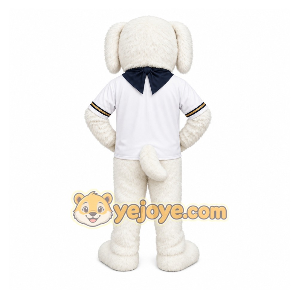 White Dog Suit Mascot Costume