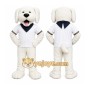 White Dog Suit Mascot Costume