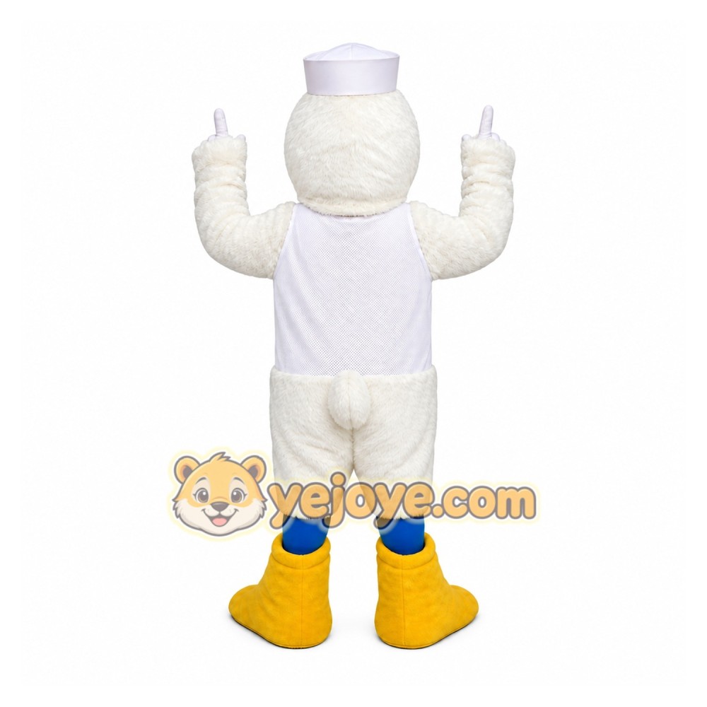 White Duck Mascot Costume White Duck Mascot Costume