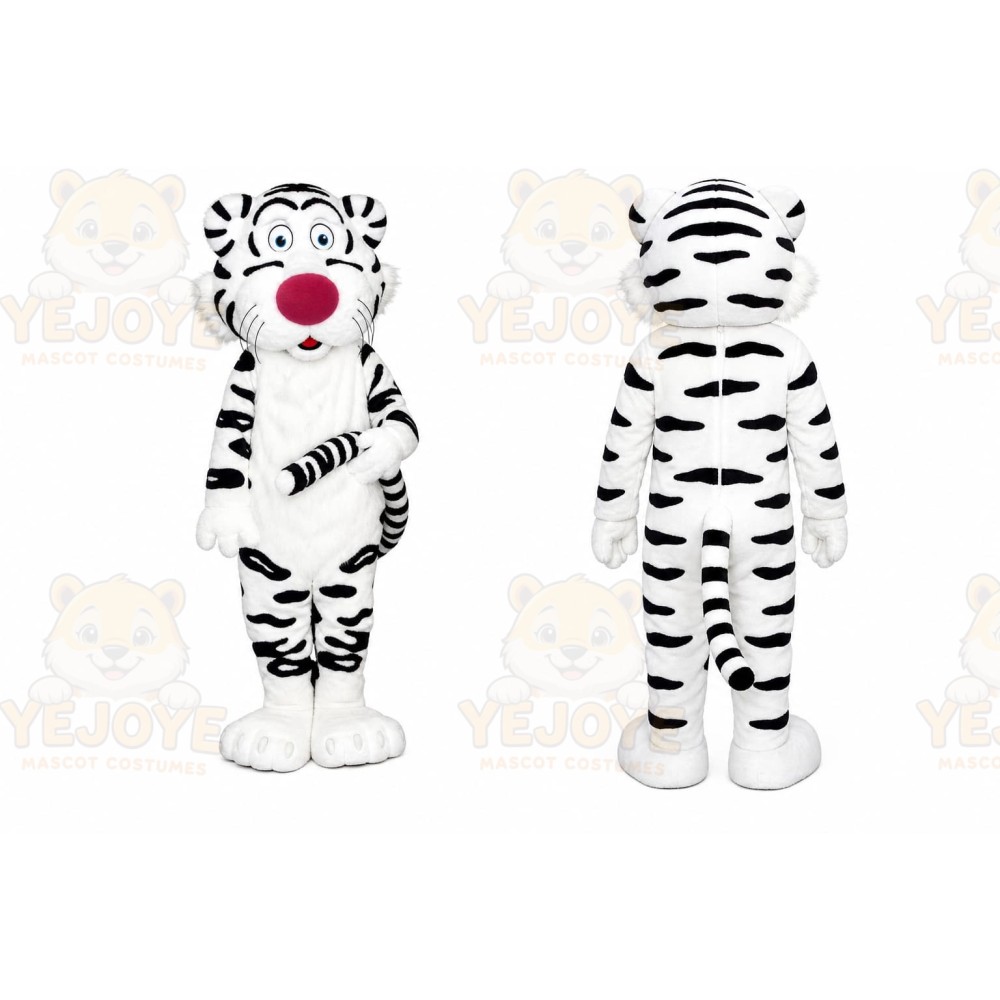 White Tiger Mascot Costume