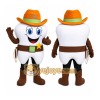Cowboy Teeth Mascot Costume Cowboy Teeth Mascot Costume