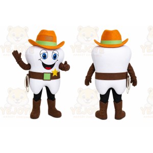 Cowboy Teeth Mascot Costume
