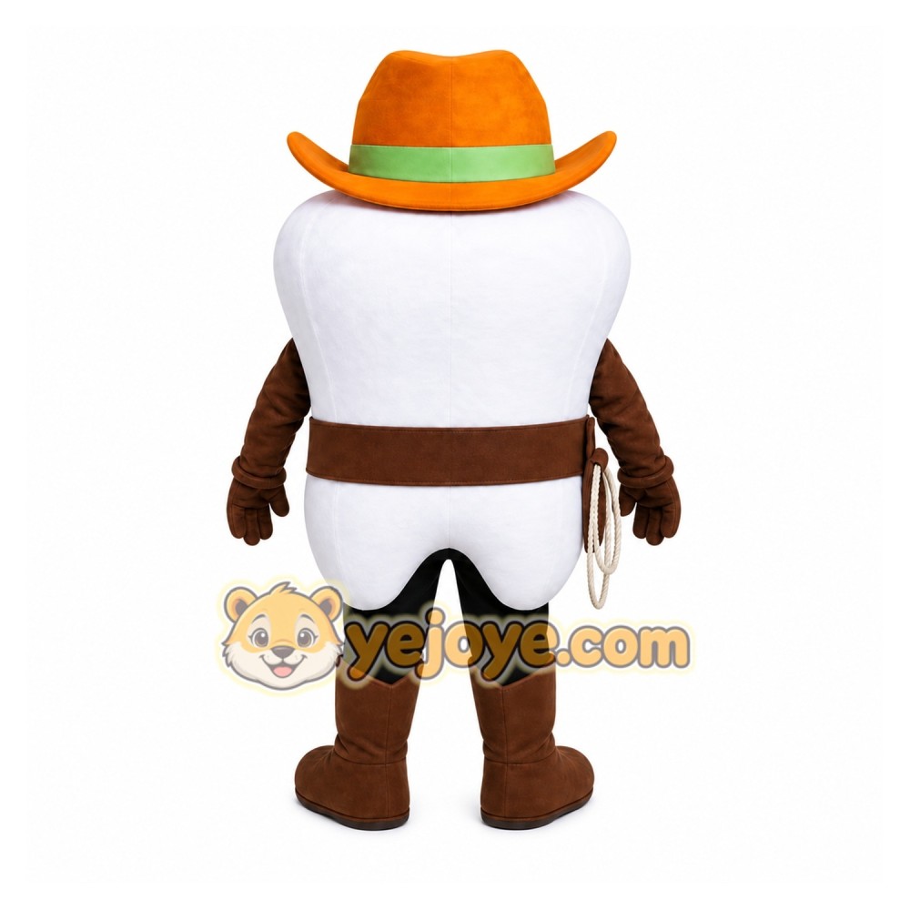 Cowboy Teeth Mascot Costume Cowboy Teeth Mascot Costume