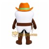 Cowboy Teeth Mascot Costume Cowboy Teeth Mascot Costume