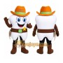 Cowboy Teeth Mascot Costume