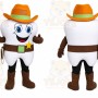 Cowboy Teeth Mascot Costume