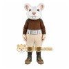 White Mouse Vest Mascot Costume