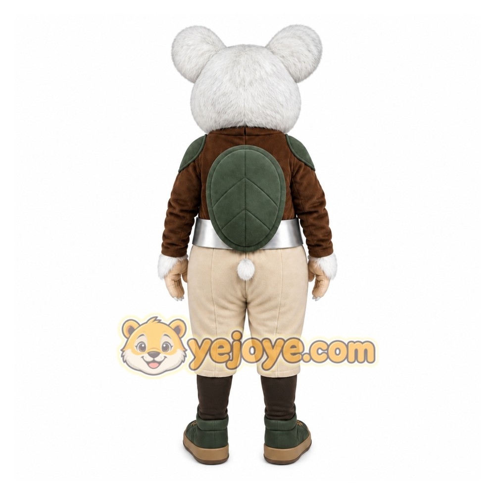 White Mouse Vest Mascot Costume
