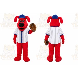 Red Sports Dog Mascot Costume