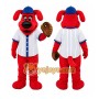 Red Sports Dog Mascot Costume