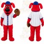 Red Sports Dog Mascot Costume