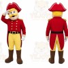 Red Uniform Patriot Mascot Costume
