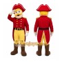 Red Uniform Patriot Mascot Costume