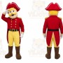 Red Uniform Patriot Mascot Costume