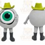 Eyeball Character Mascot Costume