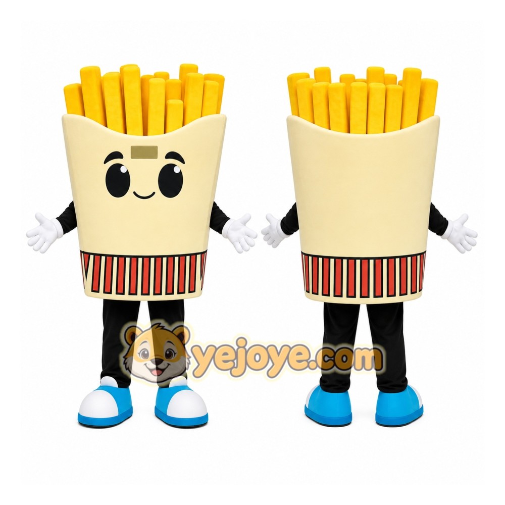 French Fries Box Mascot Costume French Fries Box Mascot Costume