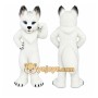 White Wolf Mascot Costume