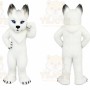 White Wolf Mascot Costume