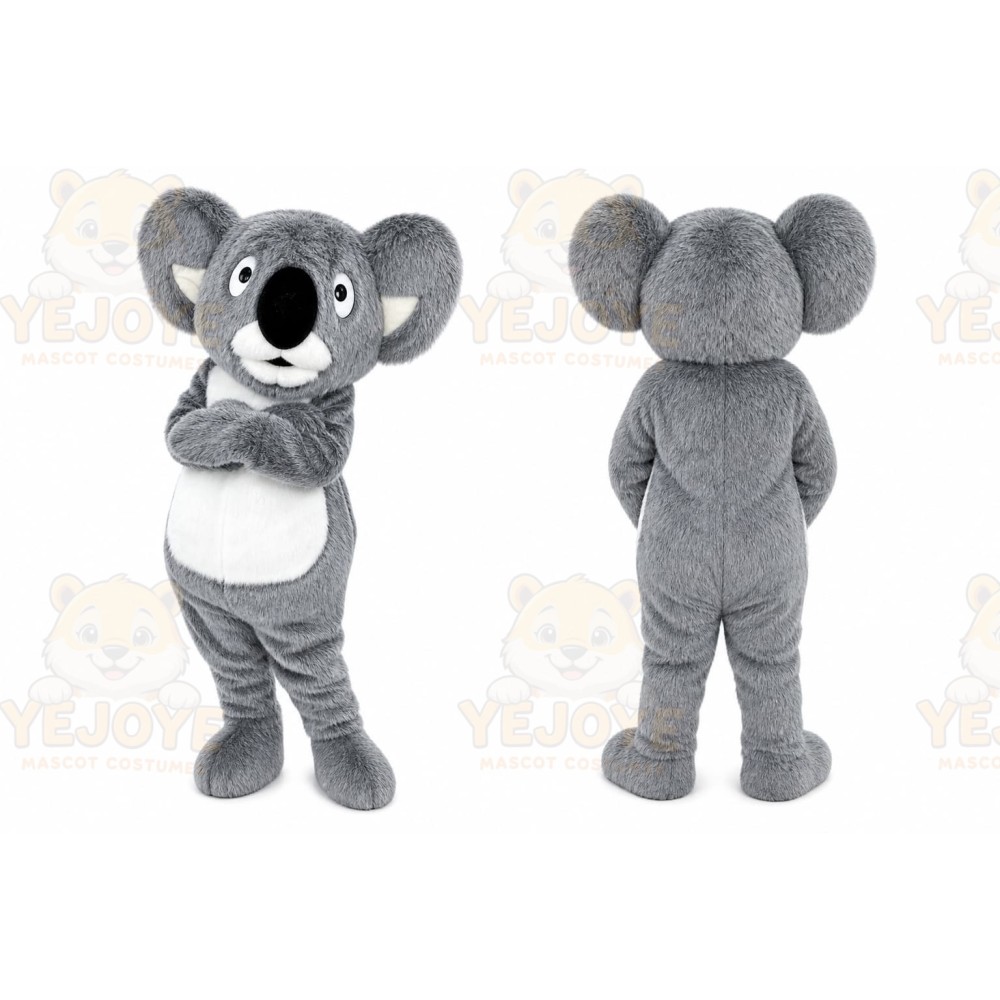 Gray Koala Mascot Costume