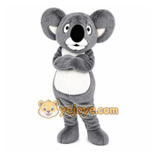 Gray Koala Mascot Costume