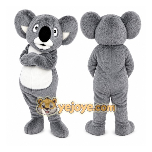 Gray Koala Mascot Costume