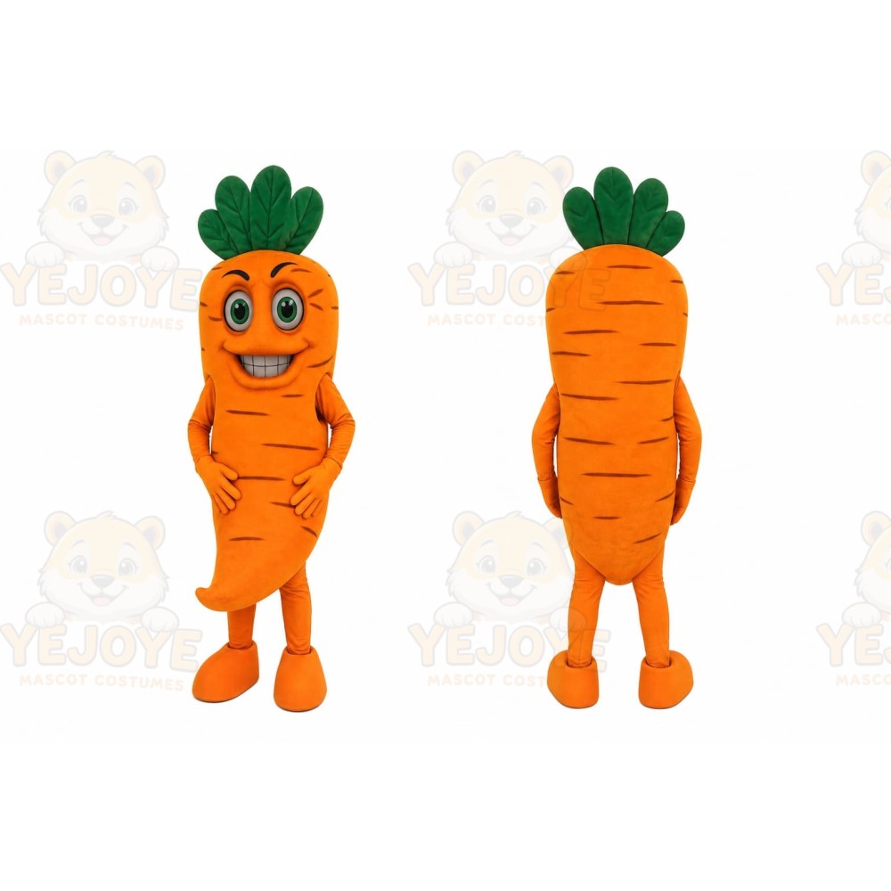 Orange Carrot Mascot Costume