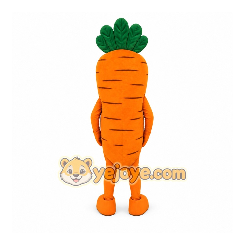 Orange Carrot Mascot Costume Orange Carrot Mascot Costume