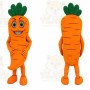Orange Carrot Mascot Costume