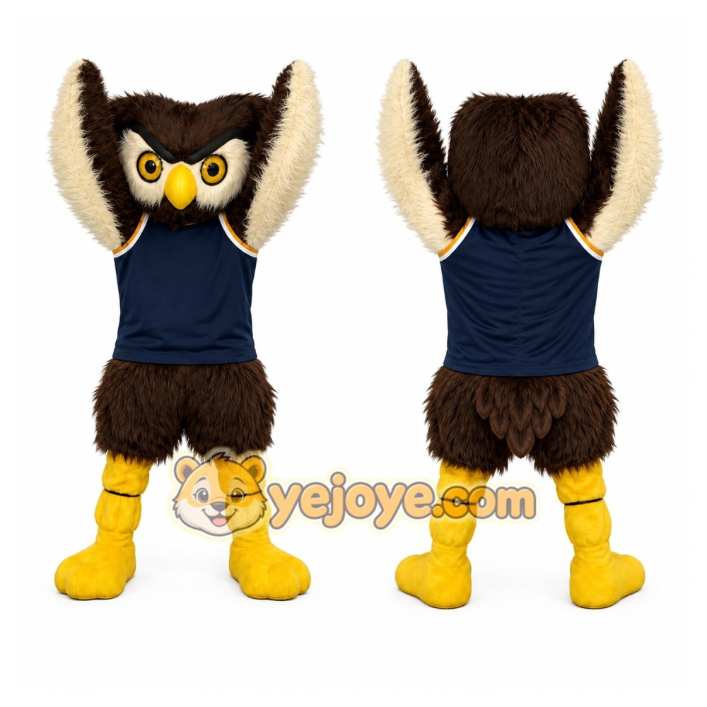 Brown Owl Mascot Costume Brown Owl Mascot Costume