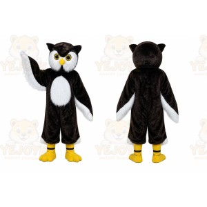 Black Owl Mascot Costume