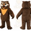 Dark Brown Owl Mascot Costume