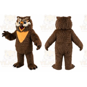Dark Brown Owl Mascot Costume