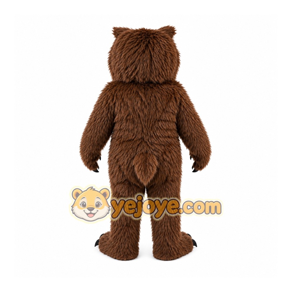 Dark Brown Owl Mascot Costume Dark Brown Owl Mascot Costume