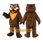Dark Brown Owl Mascot Costume