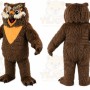 Dark Brown Owl Mascot Costume