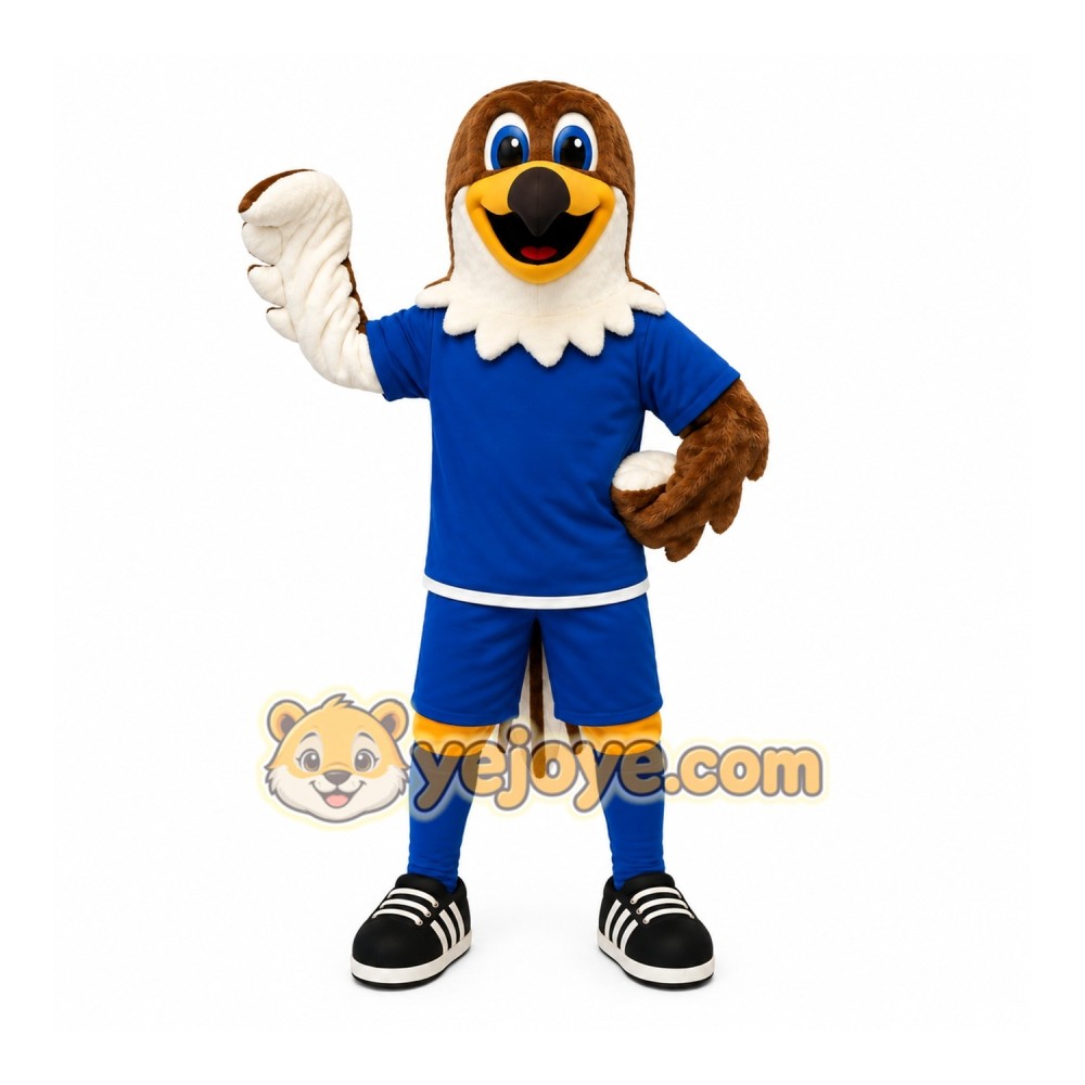Bald Eagle Blue Suit Mascot Costume Bald Eagle Blue Suit Mascot Costume