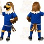 Bald Eagle Blue Suit Mascot Costume