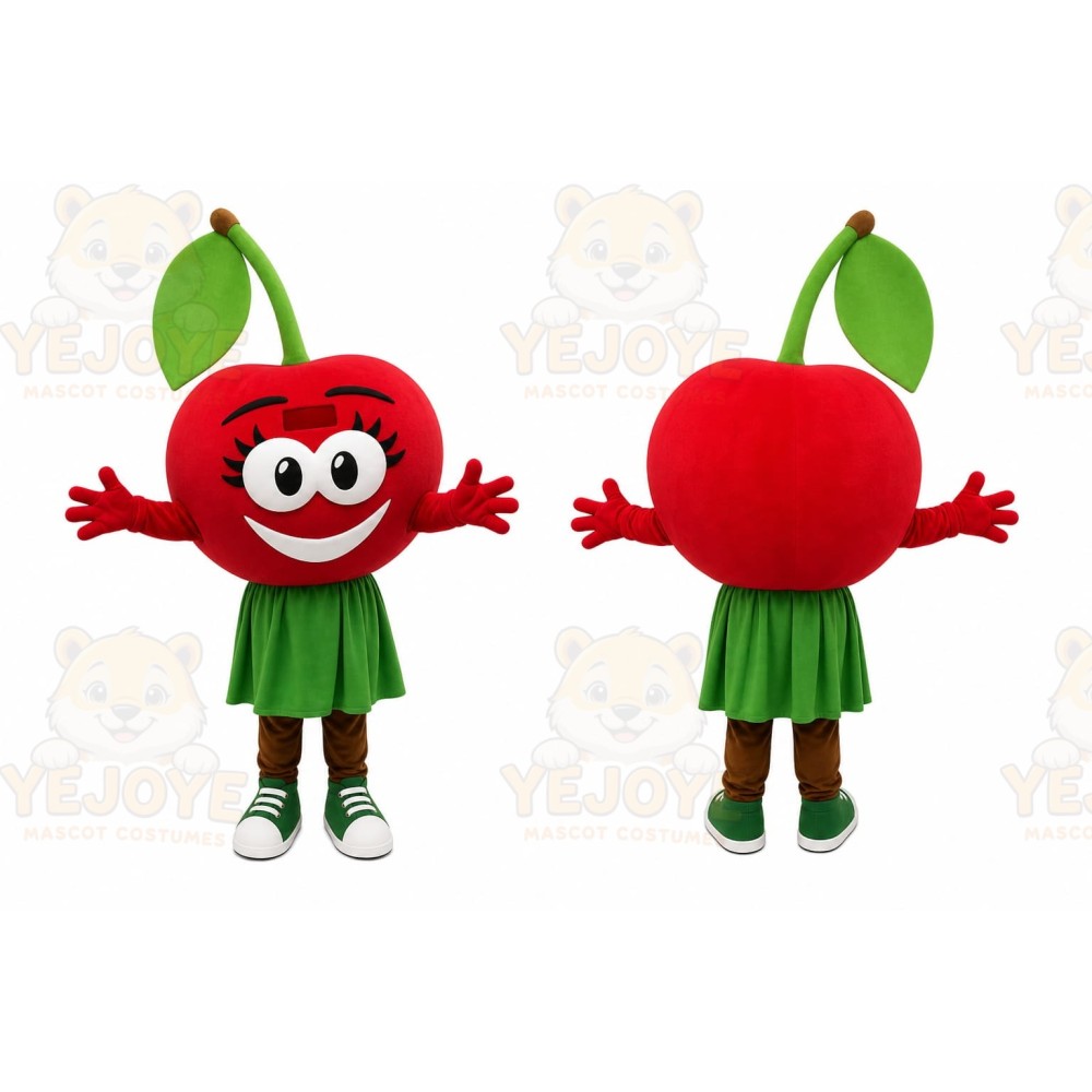 Apple Girl Mascot Costume